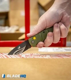 Boker Warhawk Kalashnikov Dagger Automatic Knife Green (3.25" Black D2) 17 Boker Warhawk Kalashnikov Dagger Automatic Knife Green (3.25" Black D2) -Knife Craft Shop Boker Warhawk Kalashnikov Dagger Automatic Knife Black BHQ92862 kp in a box hand web