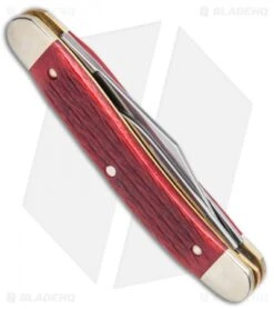 Boker Whittler Pocket Knife Jigged Red Bone 110280SRB -Knife Craft Shop Boker Whittler Pocket Jigged Red Bone 110280SRB BHQ 117267 jr side