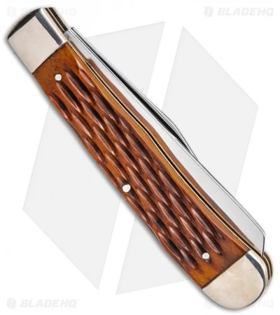 Boker H.J. Justin & Sons Trapper Knife 4" Jigged Bone 5 Boker H.J. Justin & Sons Trapper Knife 4" Jigged Bone - Image 3