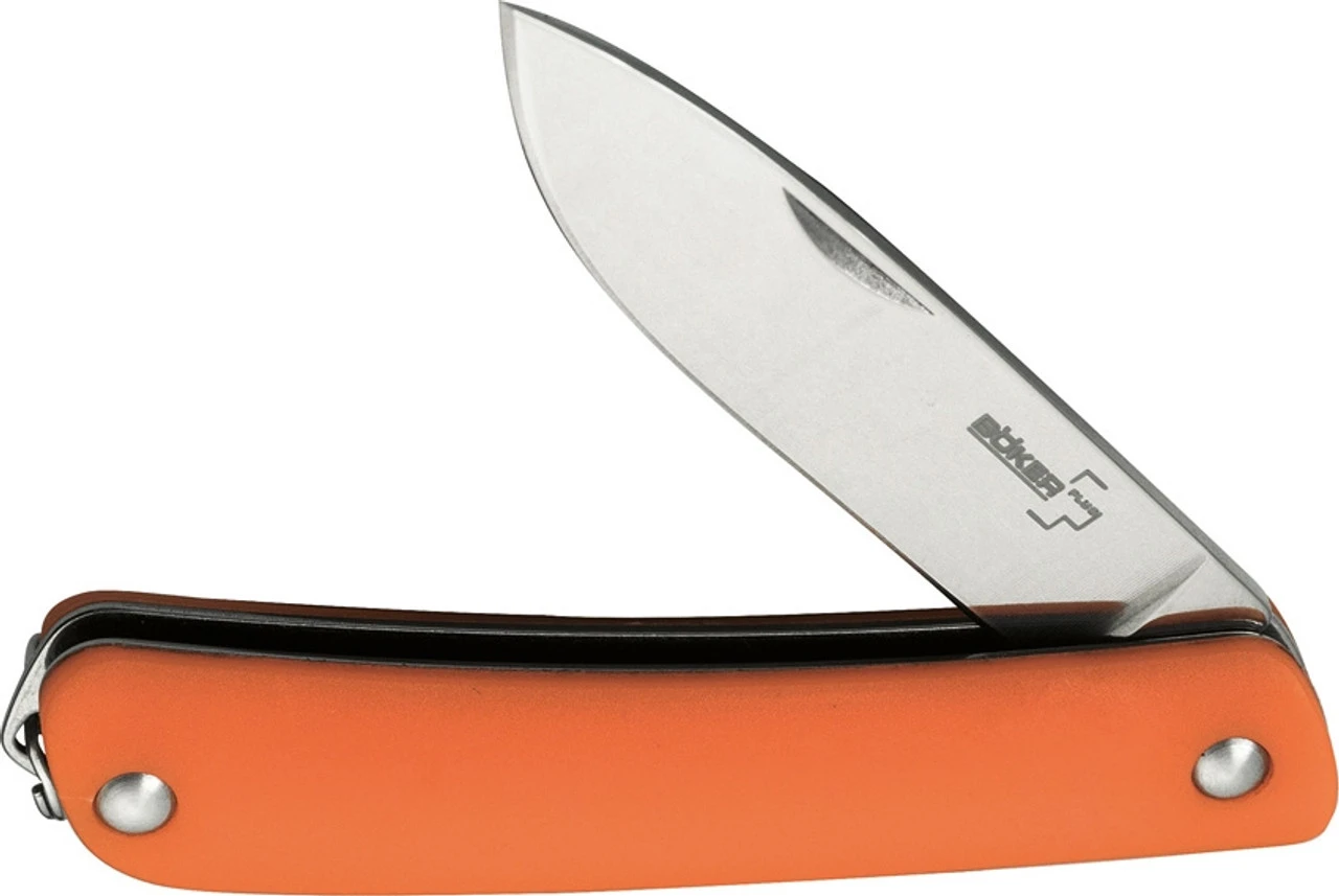 Boker Plus Mini Tech-Tool 1 Keychain Folding Knife BOP01BO880, 2.05" 12C27 Plain Blade, Synthetic Orange GITD Handles 4 Boker Plus Mini Tech-Tool 1 Keychain Folding Knife BOP01BO880, 2.05" 12C27 Plain Blade, Synthetic Orange GITD Handles - Image 2