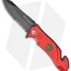 Boker Fire Fighter Rescue Spring Assisted Knife Red (3.375" Black Serr) 01LL470 -Knife Craft Shop boker fire fighter rescue red 01LL470 BHQ 40219 dl