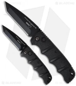 Boker Mini Kalashnikov Automatic Knife Dagger (2.5" Black D2) -Knife Craft Shop boker kalashnikov mini 01kals73bt size comparison