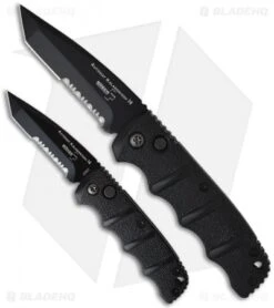 Boker Mini Kalashnikov Tanto Automatic Knife Black (2.5" D2 Black Serr) 10 Boker Mini Kalashnikov Tanto Automatic Knife Black (2.5" D2 Black Serr) -Knife Craft Shop boker kalashnikov mini 01kals73bts size comparison