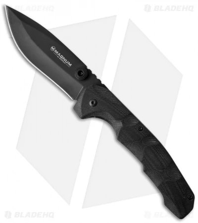 Boker Magnum Hitman Liner Lock Knife Black G-10 (3.625" Black) 01SC047 3 Boker Magnum Hitman Liner Lock Knife Black G-10 (3.625" Black) 01SC047