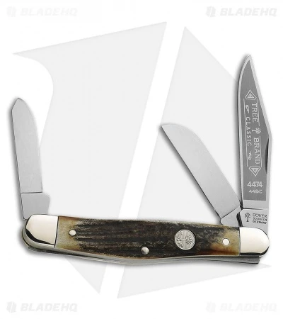 Boker Stockman Pocket Knife 4" Stag 114474 3 Boker Stockman Pocket Knife 4" Stag 114474