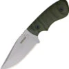 Boker Plus 02BO060 Ridgeback, 3.4" 440C PLAIN Blade, OD Green G-10 Handle -Knife Craft Shop bop02bo060 90376.1566588606
