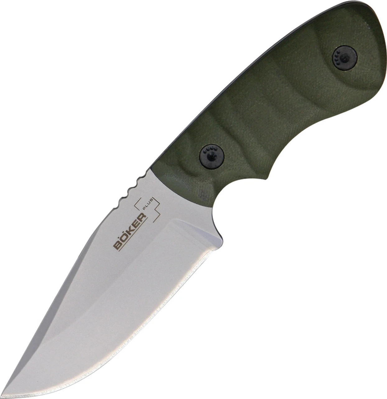 Boker Plus 02BO060 Ridgeback, 3.4" 440C PLAIN Blade, OD Green G-10 Handle 3 Boker Plus 02BO060 Ridgeback, 3.4" 440C PLAIN Blade, OD Green G-10 Handle