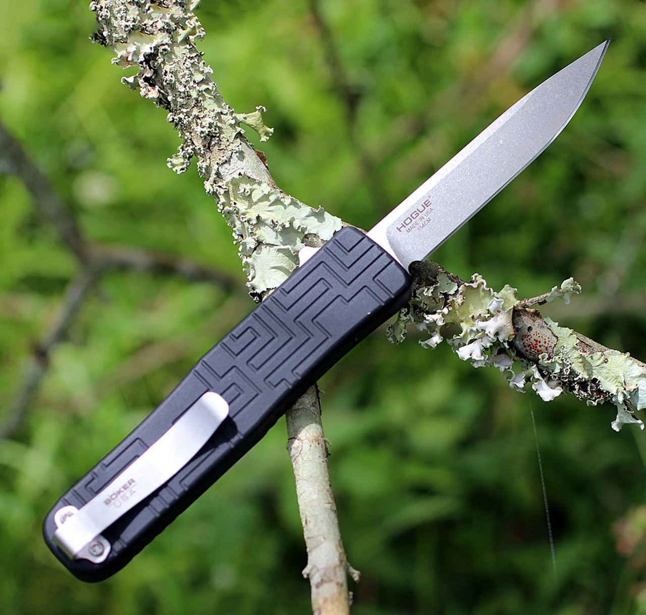 Boker Plus USA OTF Automatic Black Alum (3.5" 154CM SW) 06EX260 4 Boker Plus USA OTF Automatic Black Alum (3.5" 154CM SW) 06EX260 - Image 2