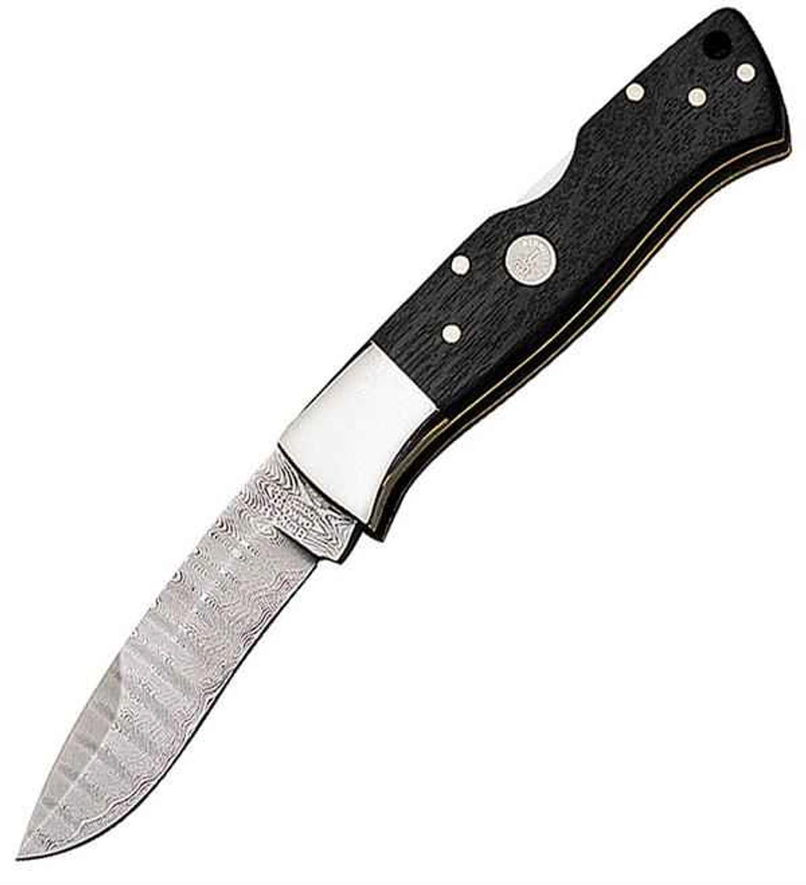 Boker Hunter Damascus, Swamp Oak Handle 3 Boker Hunter Damascus, Swamp Oak Handle