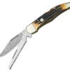Boker Folding Hunting Knife, 440C-Stainless, Staghorn Handle -Knife Craft Shop knifework bo4021 80256.1566588828