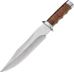 Boker Magnum Giant Bowie ,440 Stainless, Genuine Leather Handle