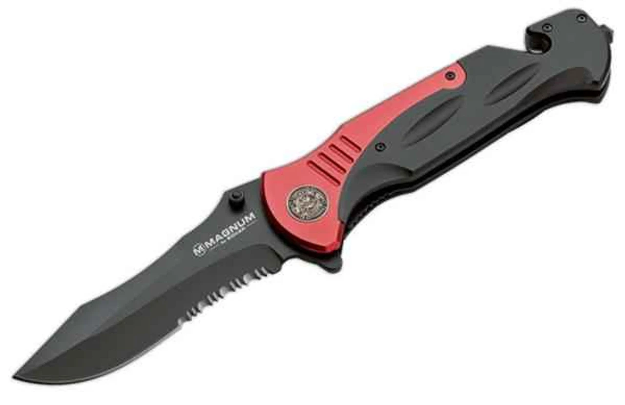 Boker Magnum Fire Chief, 440 Stainless, Aluminum Handle 3 Boker Magnum Fire Chief, 440 Stainless, Aluminum Handle