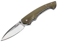 Boker Magnum 2Grip Folder, 440 Stainless, Green G-10 Handle
