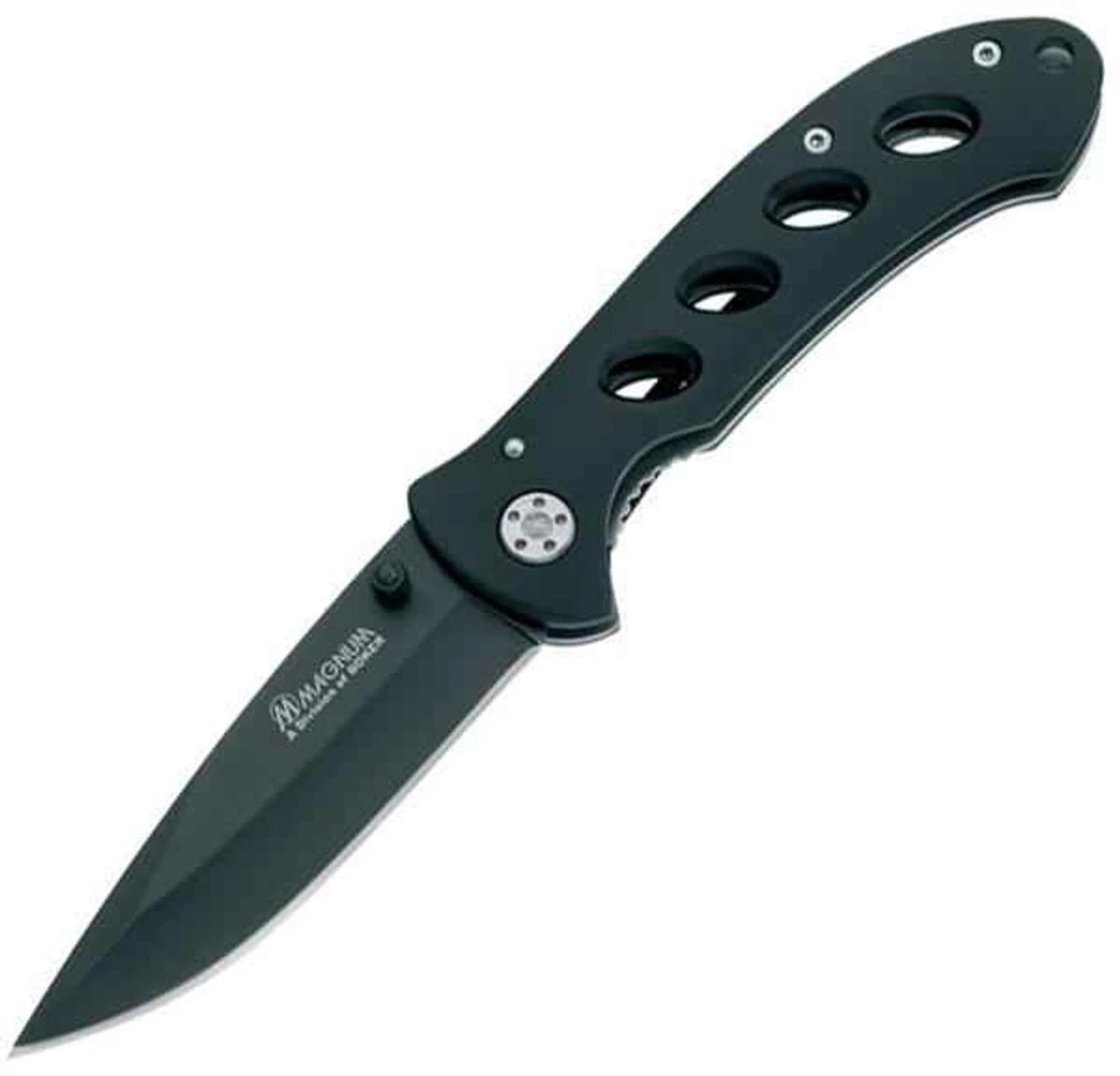 Boker Magnum Shadow Linerlock, 440 Stainless, Aluminum Handle 3 Boker Magnum Shadow Linerlock, 440 Stainless, Aluminum Handle