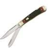 Boker Plus Double Lock Trapper, 440C Stainless, Brown Bone Handles -Knife Craft Shop knifework bop206 20461.1566588693